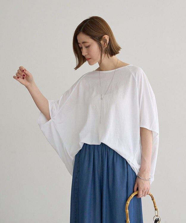 YECCA VECCA 異素材切替バックデザインプルオーバー Off White