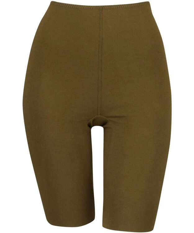 Wing あったかインナーボトム 綿100％(肌側) アウターにひびきにくい ムレにくい 【綿の贅沢 ここちフラット】 ひざ上丈 秋 冬 ER4472 ウイング／ワコール カーキブラウン