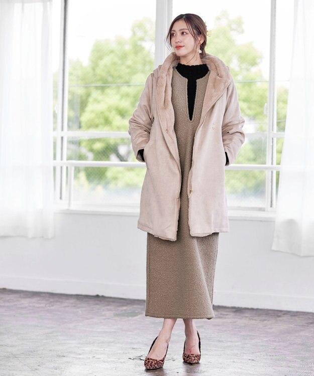 Tiaclasse 【洗える】ランダムリブニットプルオーバー ブラック