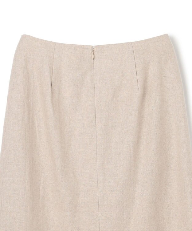 BEIGE， CHESTNUT / デザインスカート Flax