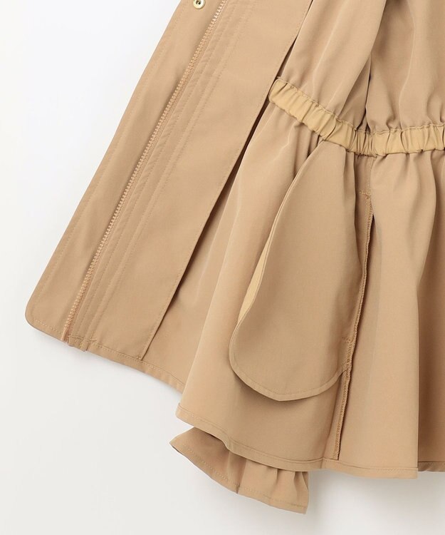 組曲 KIDS 【150-170cm】【撥水】ケープド マウンテンパーカー ベージュ系