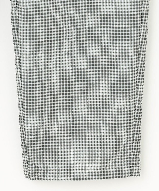 23区GOLF 【WOMEN】【撥水】ギンガムサッカー テーパードパンツ グレー系3