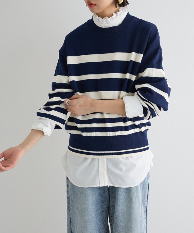 Green Parks フリルブラウス Off White