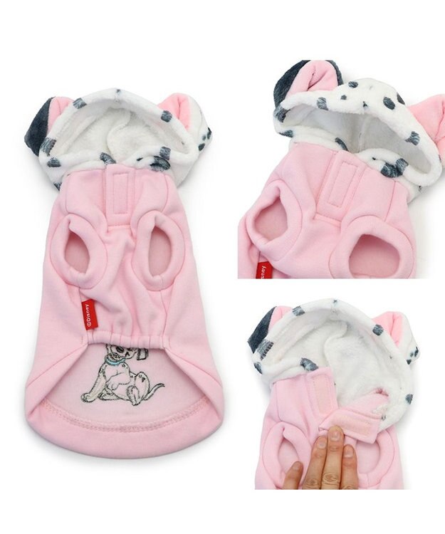 PET PARADISE ディズニー 101匹わんちゃん フード付きトレーナー 《パステル ピンク》 小型犬 ピンク