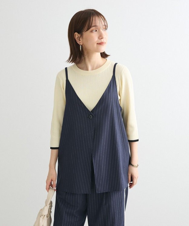 Green Parks ストライプキャミベスト Stripe