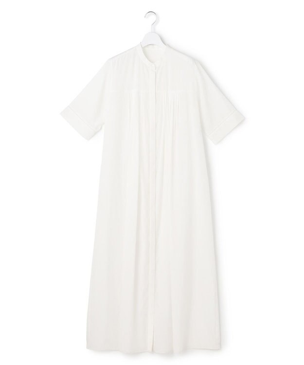 ICB 【先行予約】リネンスラブローン シャツワンピース オフホワイト