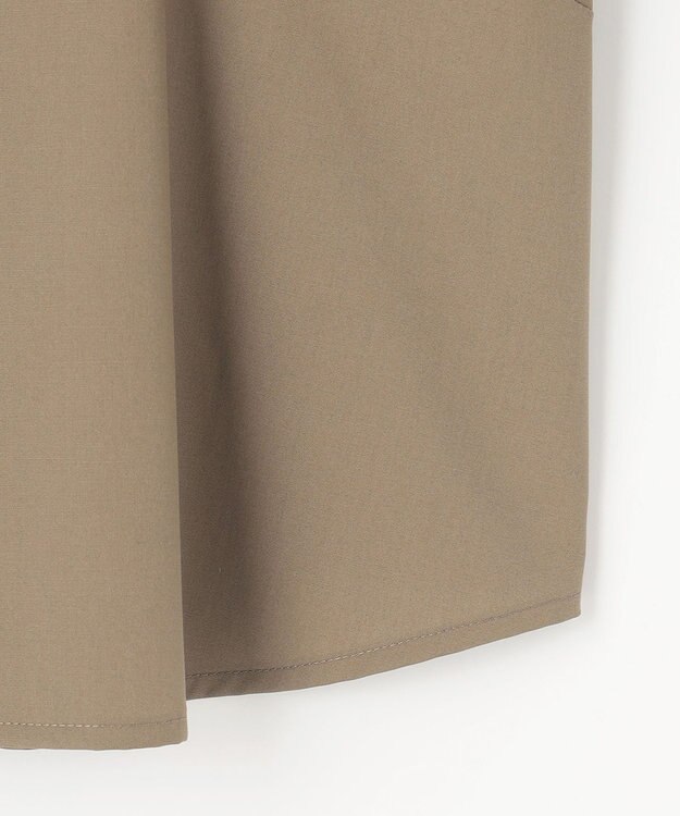 #Newans 【イージーケア】フリルスリーブブラウス カーキ系