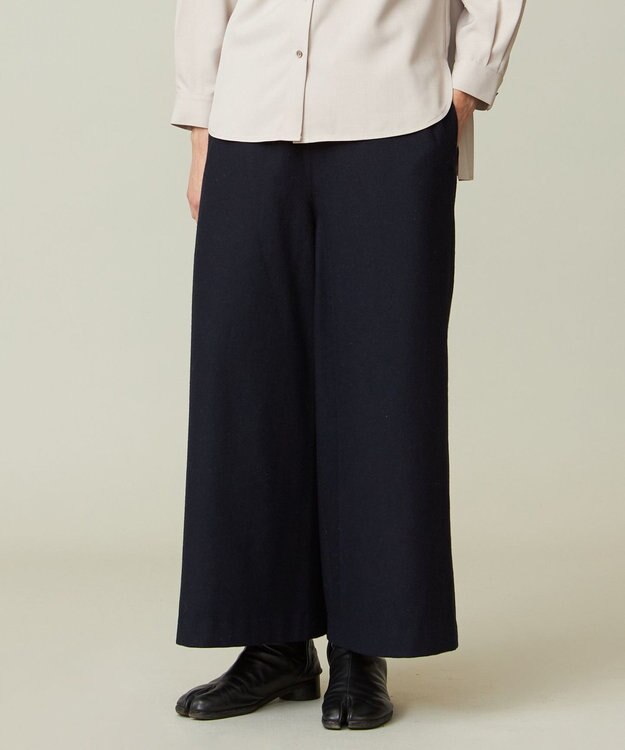 J.PRESS YORK STREET 【WOMEN】ワイドパンツ ネイビー系