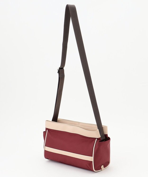 Y'SACCS トラベル ホライズンショルダー ダークレッド