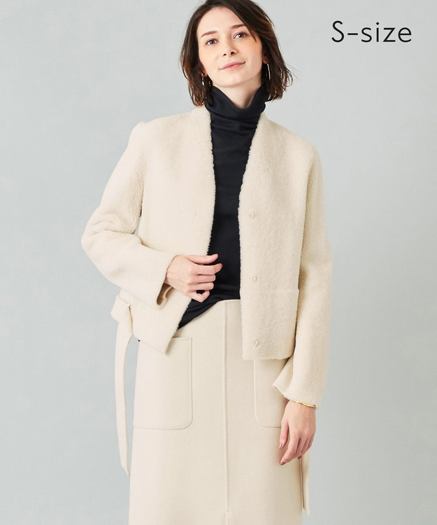 S-size】GOOLE / ショートムートンコート / BEIGE, | ファッション通販