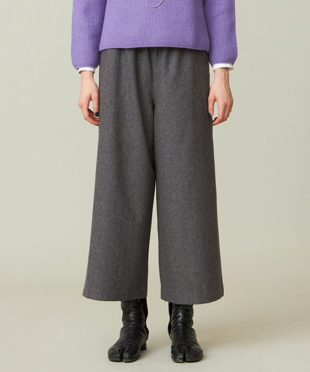 J.PRESS YORK STREET 【WOMEN】ワイドパンツ グレー系