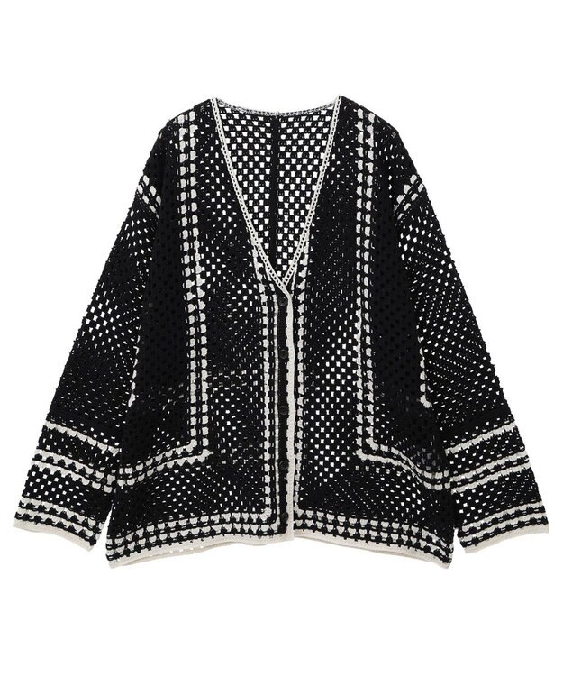 AMERICAN HOLIC クロシェカーディガン Black