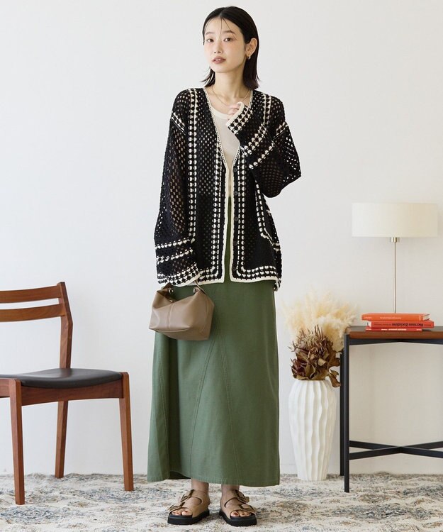 AMERICAN HOLIC クロシェカーディガン Black