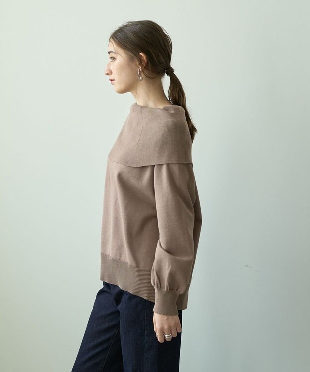 YECCA VECCA オフショルニット Black