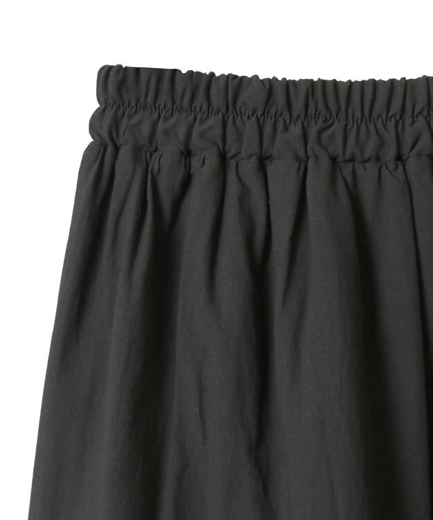 earth music&ecology ピンタックティアードミディスカート Black