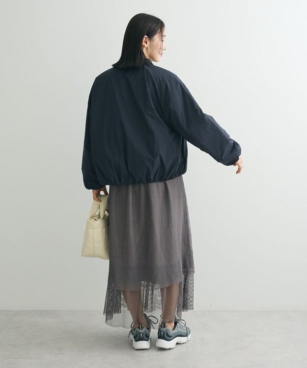 Green Parks 中綿シャーリングブルゾン Dark Navy