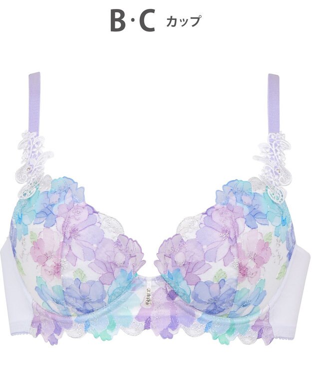 WACOAL ルジェ 【パーソナルフィットプラス】 ブラジャー 胸の谷間を美しく見せる サイズに合わせたバストメイク レディース BCA442 /ワコール パープル