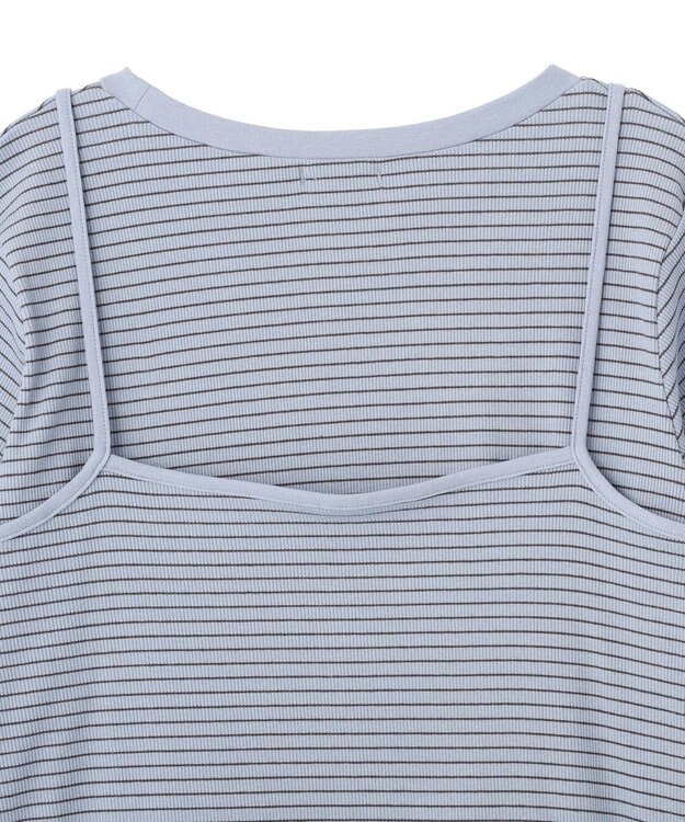 CRAFT STANDARD BOUTIQUE 2点セット/ボーダーキャミ+Tシャツ Light Blue