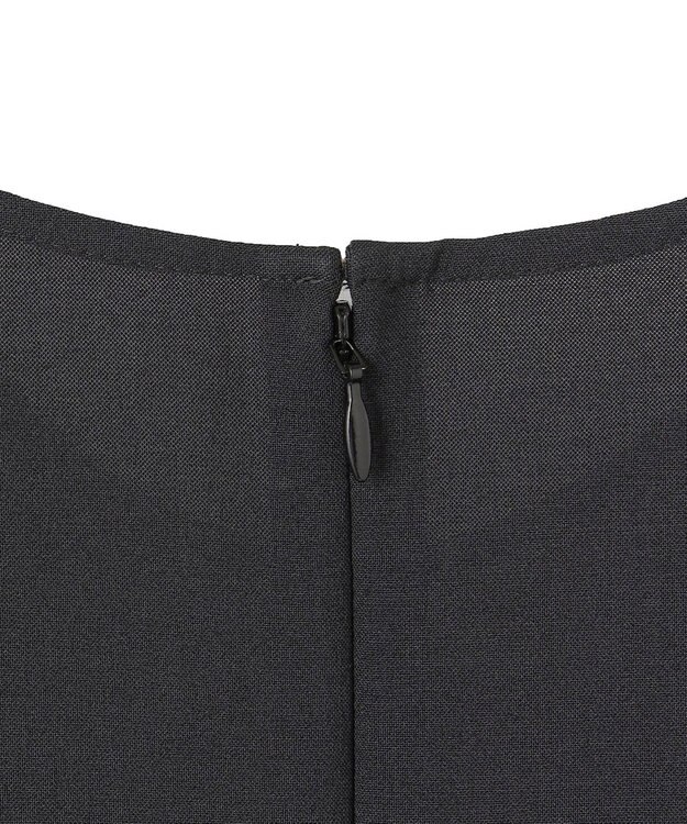 ICB L 【接触冷感・吸水速乾・防シワ・UVケア・洗える】 エステルドライトロ ワンピース トープ×ブラック系