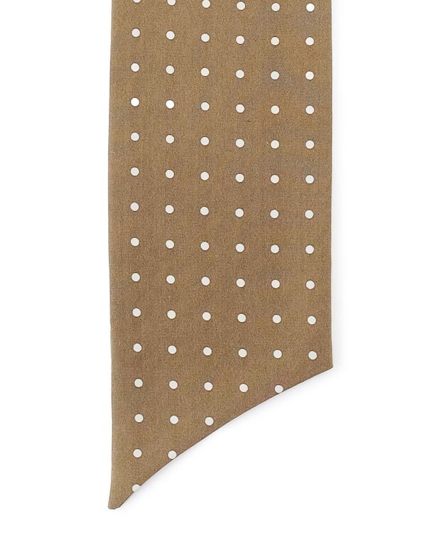 J.PRESS MEN ハンドプリントドット ネッカチーフ ブラウン系6