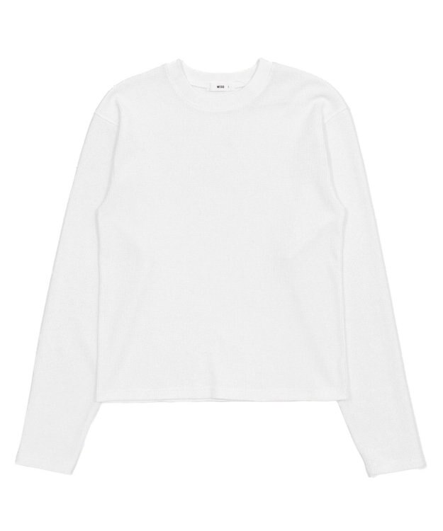 WEGO 【ユニセックス着用ITEM/MLサイズ展開】ワッフルT（LS） ホワイト