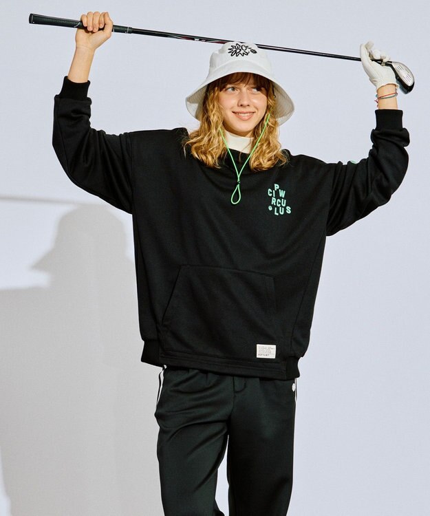 PW CIRCULUS 【MEN】アニマルグラフィックスウェット ゴルフ ブラック系