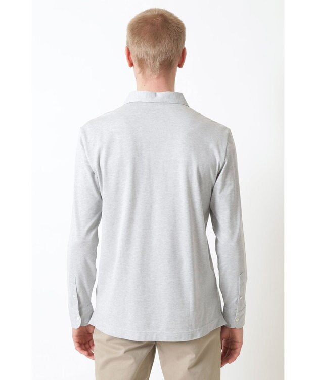 DAKS クールマックス シャンブレー ポロ シルバーグレー