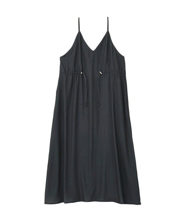 AMERICAN HOLIC サイドシャーリングVネックドットキャミワンピース Gray