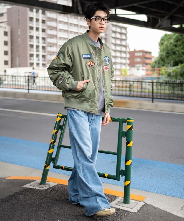 WEGO 【ユニセックス着用ITEM】パテッドワッペンMA－1 カーキ