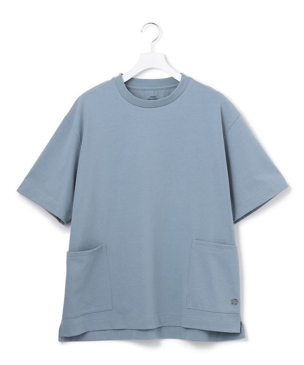 J.PRESS YORK STREET 【UNISEX】ワンポイントプリント Tシャツ ダルブルー系