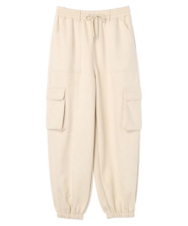 Green Parks ・ＳＵＧＡＲ　ＳＰＯＯＮ　スエードポンチカーゴパンツ Ivory