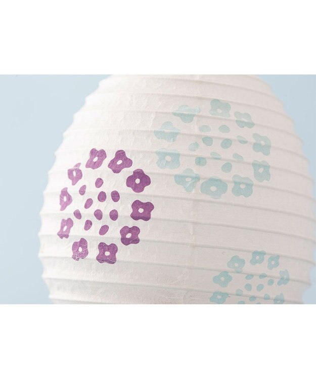 ちょうちん堂 【きもち】EGAO 紫陽花 ちょうちん ライト ホワイト