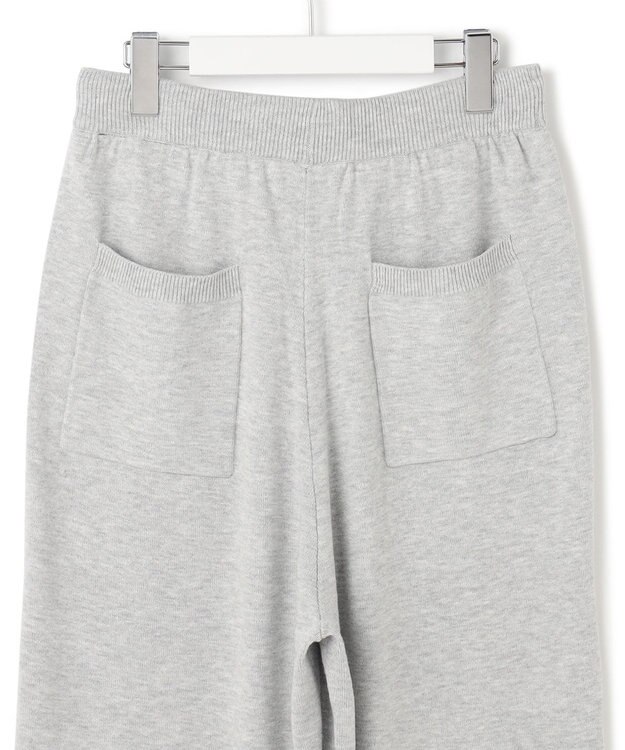 J.PRESS YORK STREET 【WOMEN】ANTI PILLING WOOL ニットワイドパンツ ライトグレー系