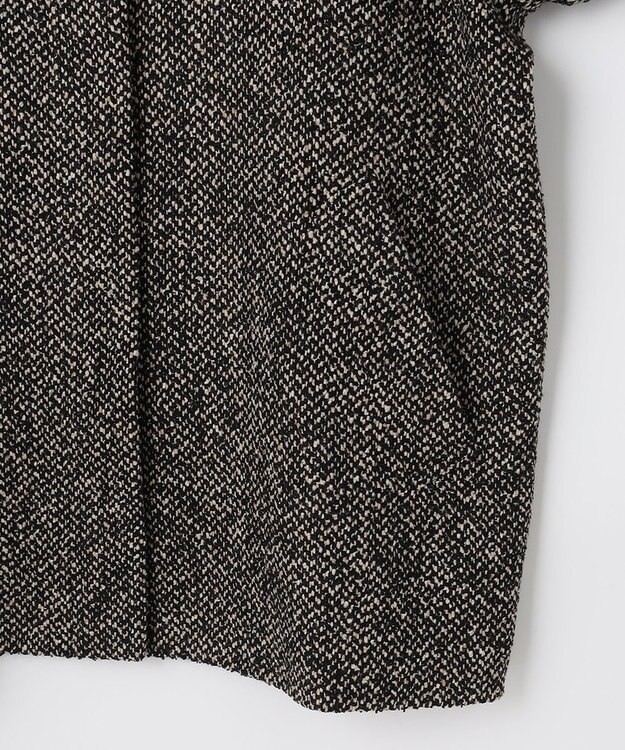 自由区 MANTECOツイード コクーンシルエットコート ベージュ系8