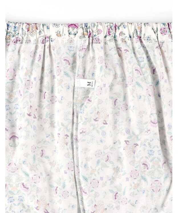 WACOAL ワコール_リラックス＆スリープ パジャマ 7分袖 長袖 長ズボン 綿100%(本体) ミントン レディース NDT256 /ワコール アイボリー