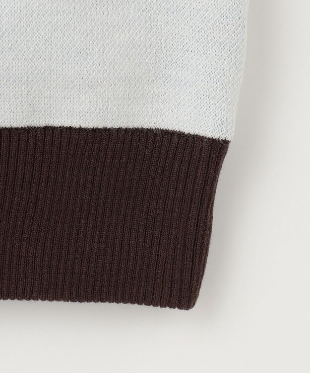 23区GOLF 【MEN】リバーシブルニットブルゾン ターコイズブルー系2