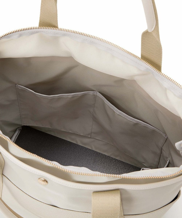 TOPKAPI 【Breath TOPKAPI】【TOPKAPI × 藤本美貴さんコラボ】スコッチグレイン 10ポケット トートバッグ L/マザーズバッグ/撥水 サンドグレー