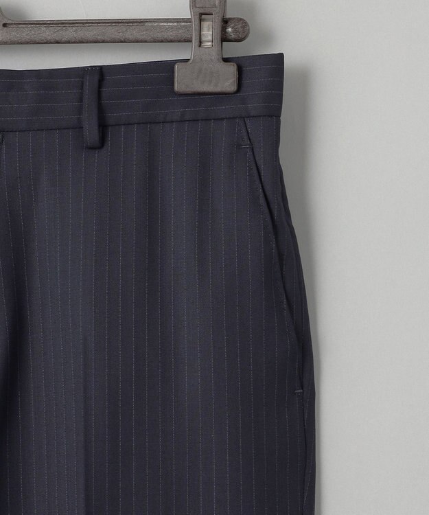 GOTAIRIKU 横に伸びる【TasmaniaWool/タマニアウール】ストレッチ スーツ（ネイビーストライプ） ネイビー系1
