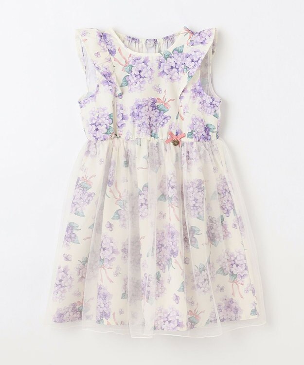 ANY KIDS アジサイ ワンピース ホワイト系