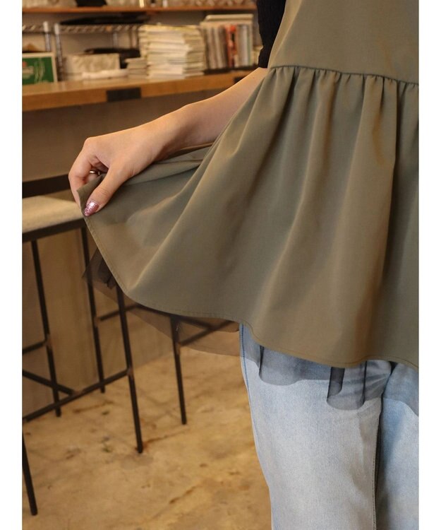 AMERICAN HOLIC チュールレイヤードキャミ Khaki