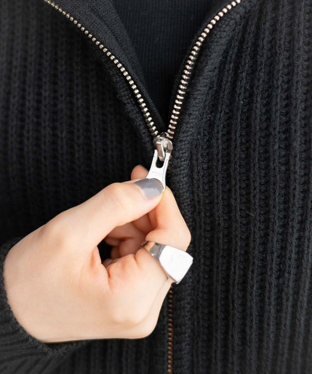 WEGO ダブルジップショートカーデ ブラック