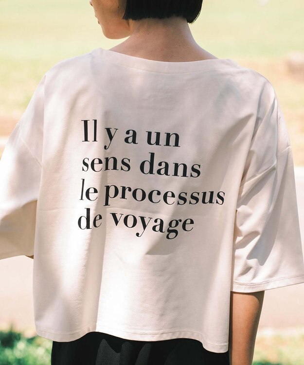 SHARE PARK LADIES 【UVカット・吸水速乾・ストレッチ・軽量 】エンブレムショートTシャツ（S・Mサイズ） ホワイト系