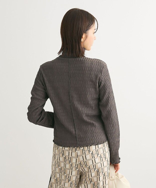 Green Parks ・Ｐｅｔｉｔ　Ｆｌｅｕｒ　ジャカードハイネックロンＴＥ Charcoal Gray