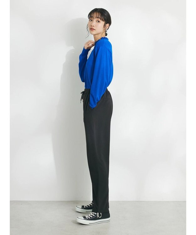 CRAFT STANDARD BOUTIQUE ストレッチカラーイージーパンツ Black