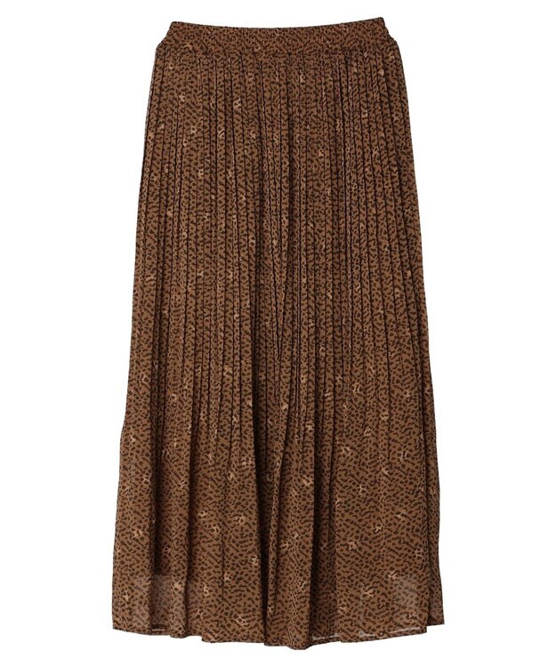 Green Parks シフォンＪＱアソートプリーツスカート Leopard