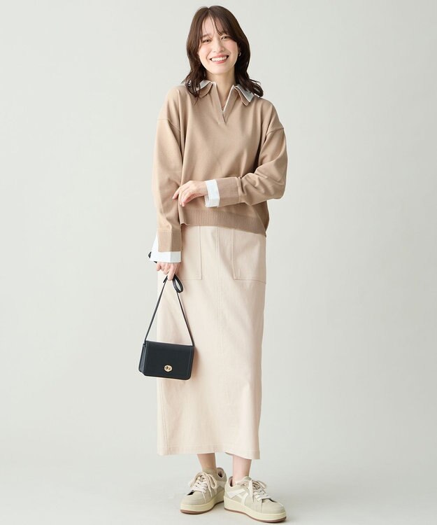 ANY ベイカーチノスカート エクリュ