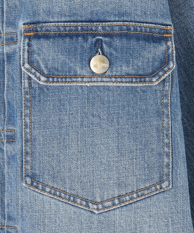 23区 L 【Oggi3月号掲載/RED CARD TOKYO×23区】ショート丈 デニム ジャケット ライトブルー系