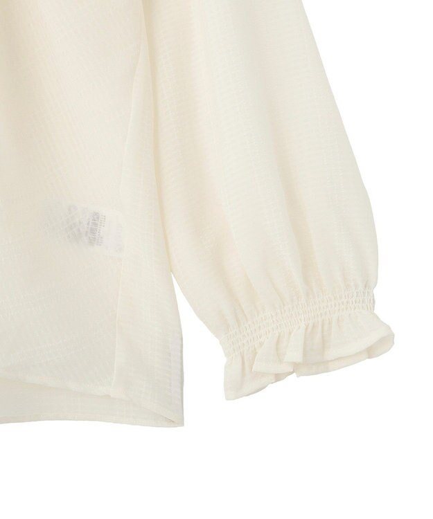 earth music&ecology フロントツイストブラウス Ivory