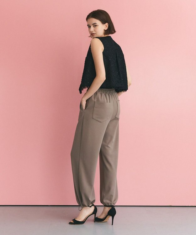 GRACE CONTINENTAL ジャージジョガーパンツ カーキ