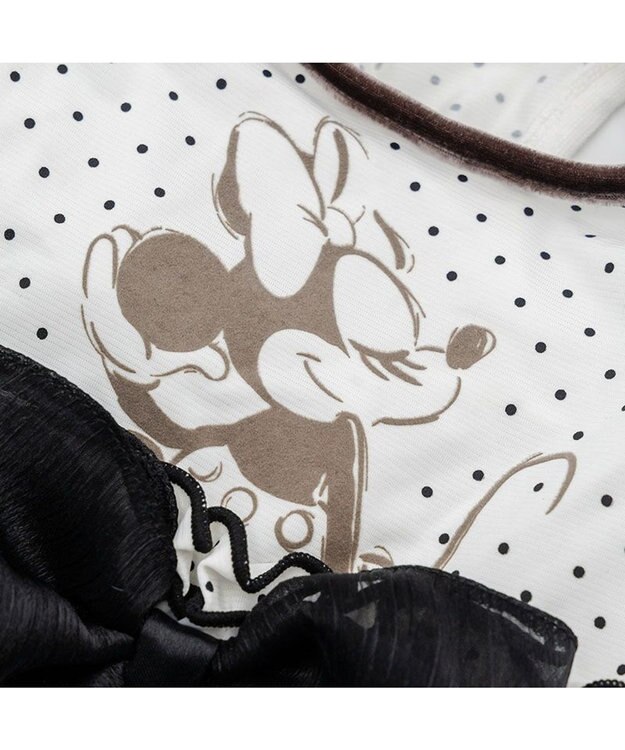 PET PARADISE ディズニー ミニーマウス クール ワンピース 《ドット柄》 小型犬 ホワイト